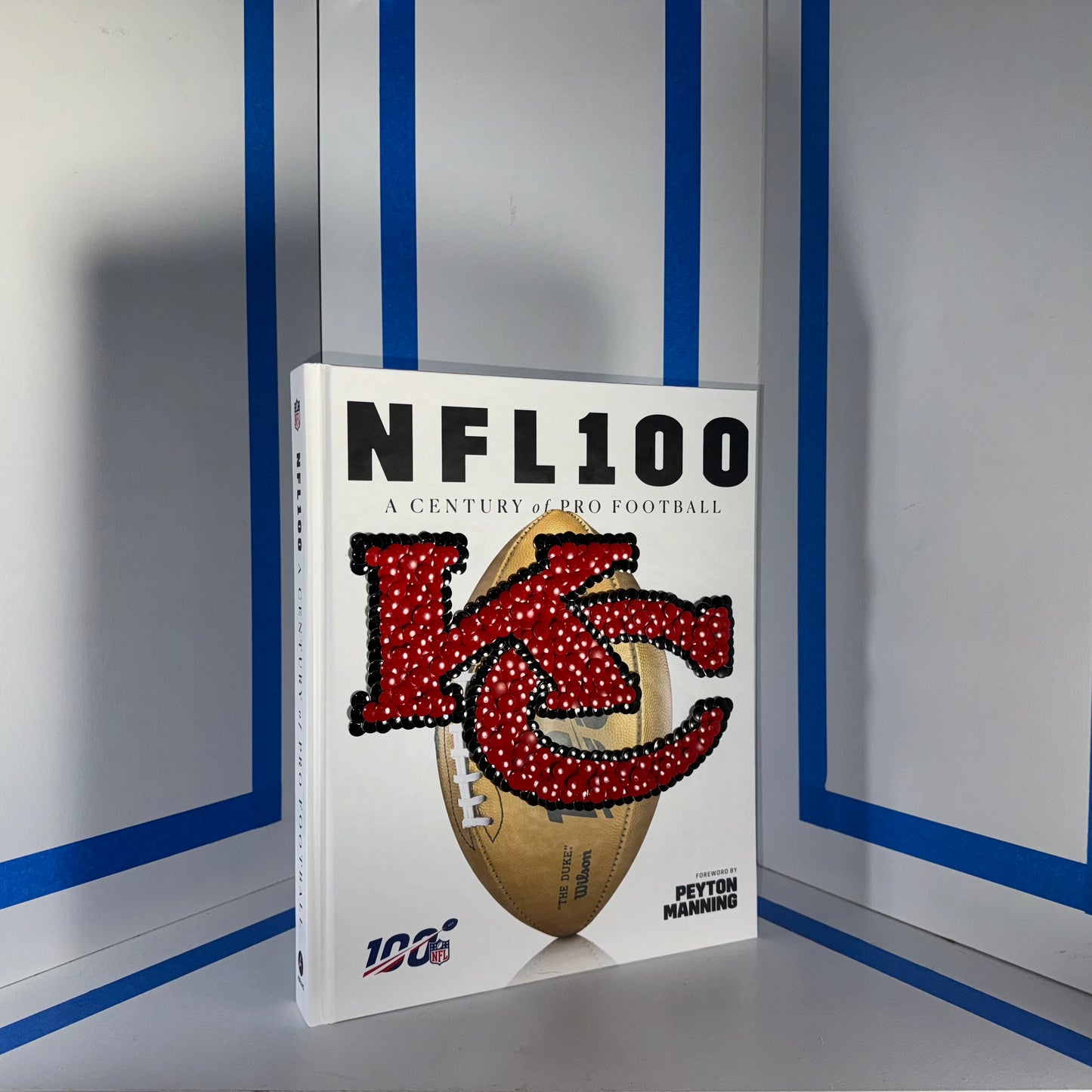 NFL 100 - Hand tacked coffee table book by the bms. Kansas City Chiefs