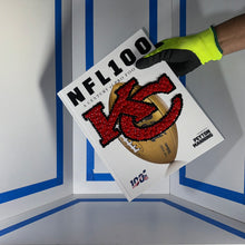 NFL 100 - Hand tacked coffee table book by the bms. Kansas City Chiefs