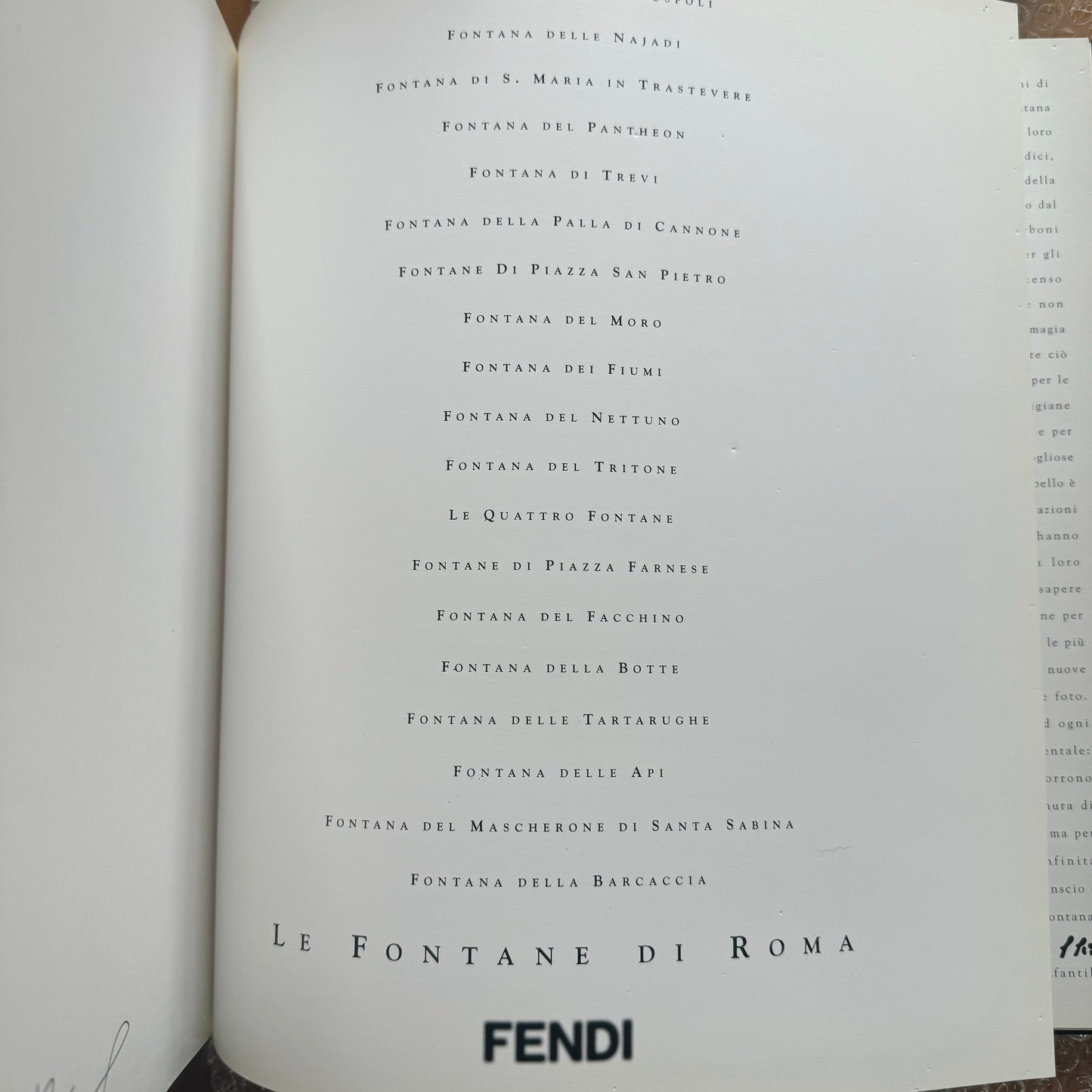 FENDI : Fontana the bms. gilded book