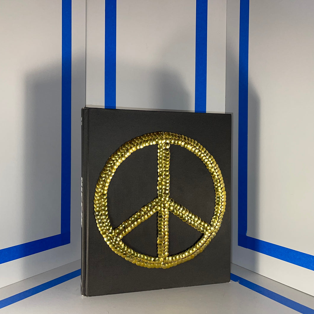 HIPPIE by the bms. gold gilded peace sign
